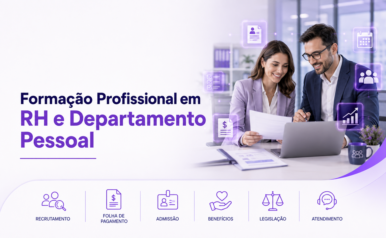 FORMAÇÃO PROFISSIONAL EM RH E DEPARTAMENTO PESSOAL